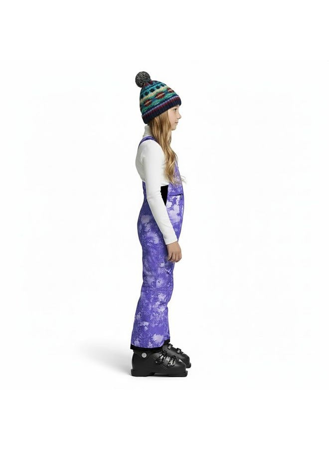 Arctic Quest Boys Classic Snow Bib Ski Pants Overalls Winter Snowsuit Water-Resistant Windproof Outdoor Rain Bib, Purple Tiedye, 10-12 - Image 2