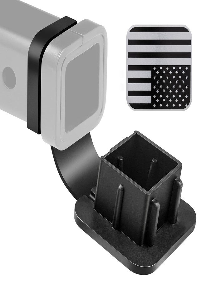 Oyviny Universal 2 Inch Trailer Hitch Cover, Receiver Tube Hitch Plug for 2” Receivers Class 3 4 5, Rubber Hitch Tube Cover Plug Cap, 2 Inch Tow Hitch Cover Tube Insert - Image 1
