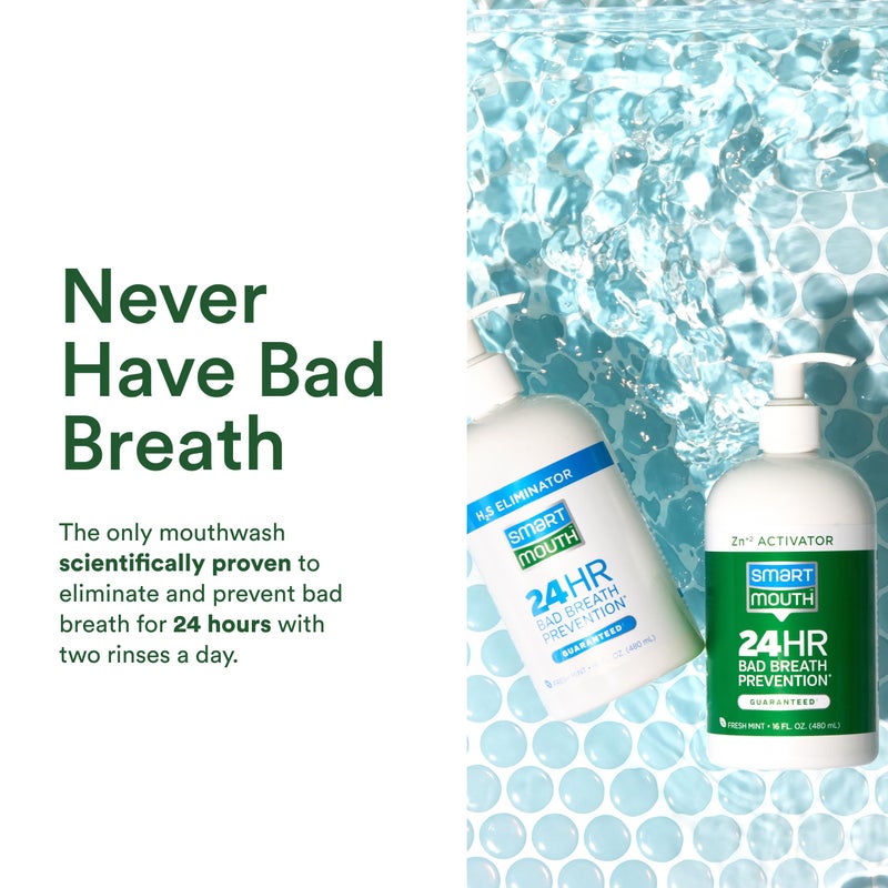 SmartMouth Original 2-Bottle Activated Mouthwash with Pumps, Bad Breath Support, 32 fl oz - Image 5