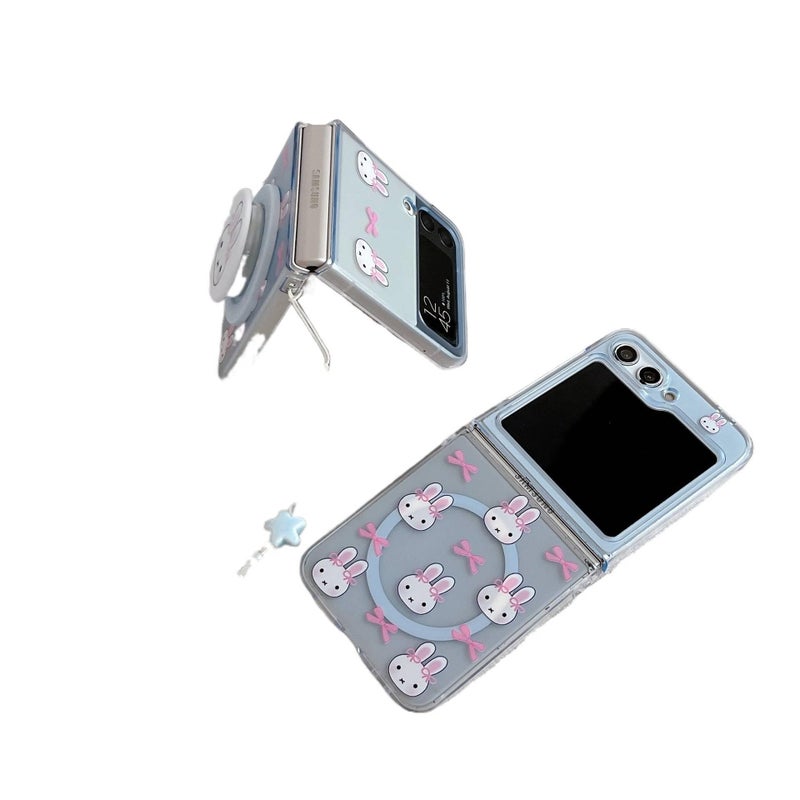 غطاء MagSafe | PC | مقاوم للصدمات لـ Samsung Galaxy Z Flip 6 | Rabbit | حماية من السقوط - Image 5