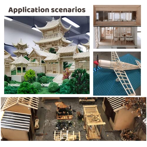 MUXGOA 20 Pcs Wood Sheets,Unfinished Balsa Wood Sheets for Crafts DIY Thin Woodsheet for Wooden DIY Ornaments,Scrabble Tiles,House Aircraft Ship Boat,School Projects(150x100x2mm) - Image 5