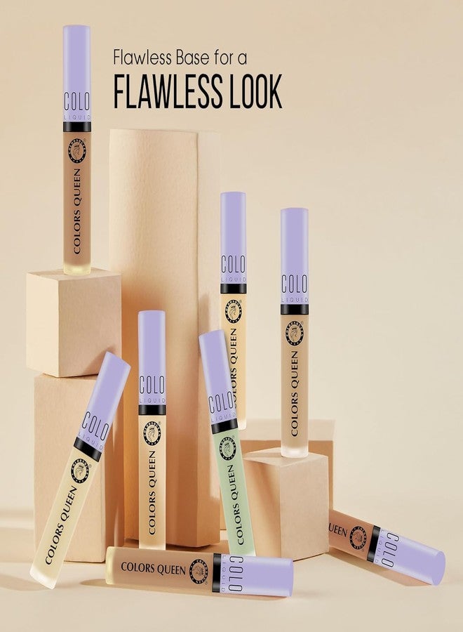 COLOUR QUEEN PREMIUM Conceal & Reveal Liquid Concealer - 05 Creamy Beige, 6g | Lightweight, Long Lasting With Matte Finish | Waterproof Face Makeup With Jojoba Seed Oil SH-7711 - Image 3