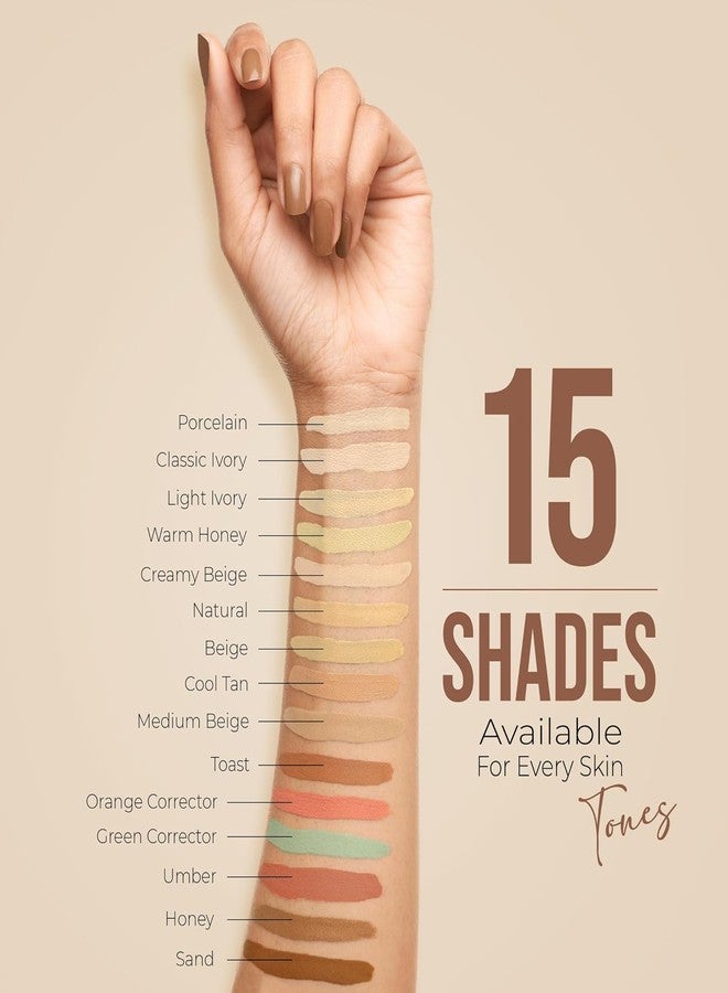COLOUR QUEEN PREMIUM Conceal & Reveal Liquid Concealer - 05 Creamy Beige, 6g | Lightweight, Long Lasting With Matte Finish | Waterproof Face Makeup With Jojoba Seed Oil SH-7711 - Image 5