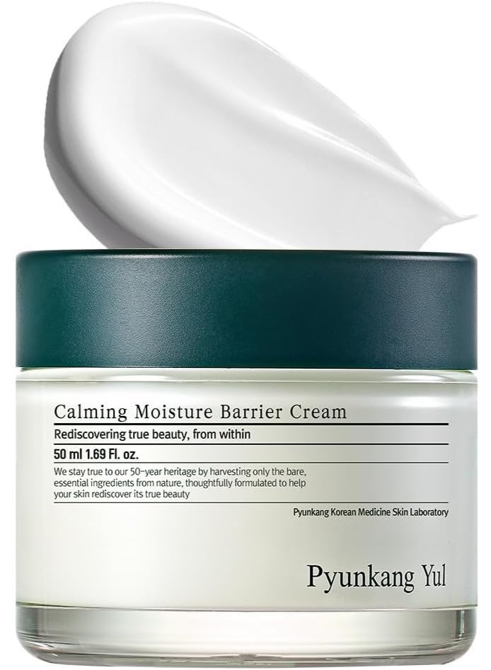 كريم بيونكانغ يول [PKY] المهدئ والحاجز المرطب، يُهدئ البشرة الحساسة على الفور، يحتوي على حمض الهيالورونيك والسيراميد لترطيب البشرة، نباتي، للعناية بالبشرة الكورية (50 مل، 1.69 أونصة سائلة) - Image 1