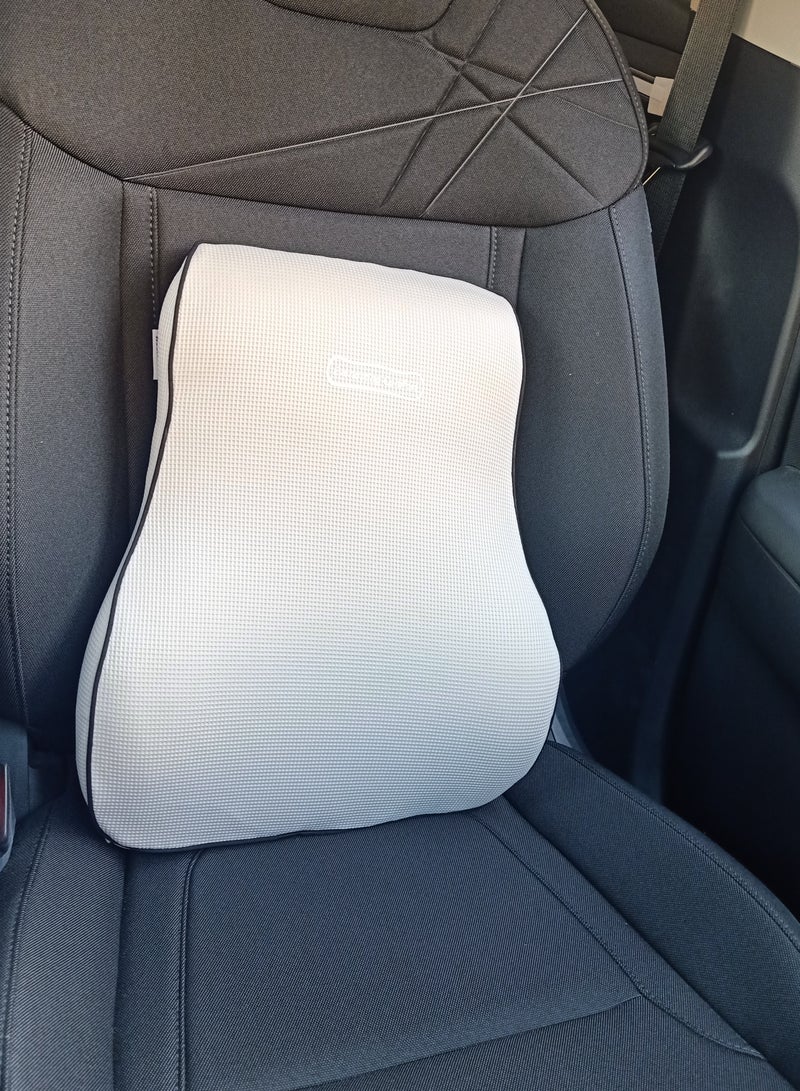 عسافكو  وسادة دعم أسفل الظهر من إسفنج الذاكرة مصممة بشكل مريح لتخفيف آلام الظهر وتصحيح الوضعية - Image 1