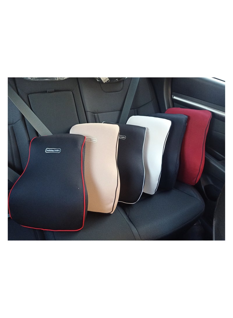 عسافكو  وسادة دعم أسفل الظهر من إسفنج الذاكرة مصممة بشكل مريح لتخفيف آلام الظهر وتصحيح الوضعية - Image 2