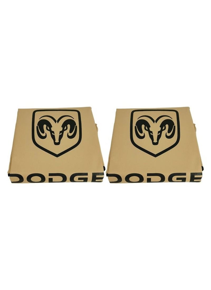 Dodge 2 Pcs Set Universal Car Seat Dust Dirt Protection Cover, Extra Protection For Your Seat,  Car Seat Cover, Beige  - Image 4