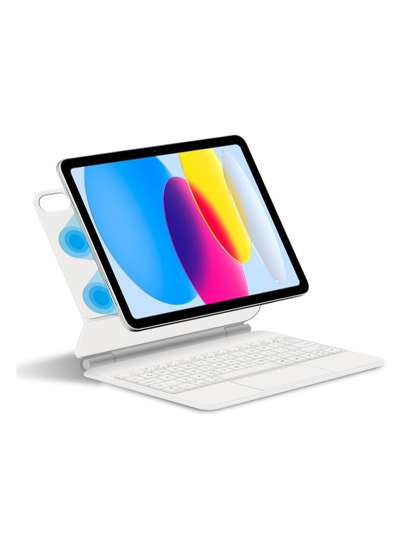 Magic Smart Bluetooth Keyboard Case Compatible with iPad 10th Generation Case 10.9 Inch 2022 with Trackpad RGB Keyboard for iPad 10th Gen 10.9'' - Image 4