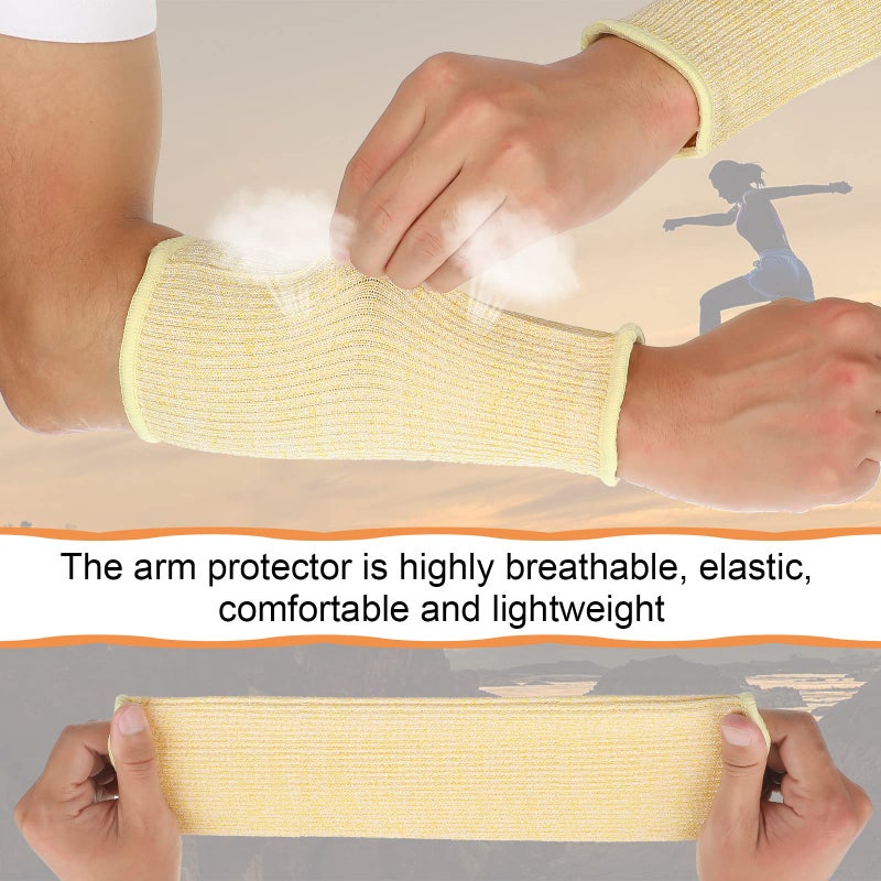 SATINIOR 5 Pairs Cut Burn Resistant Sleeves Arm Protection Sleeves Forearm Arm Protectors Thin Skin Bruising Arm Guards(Multicolored) - Image 4