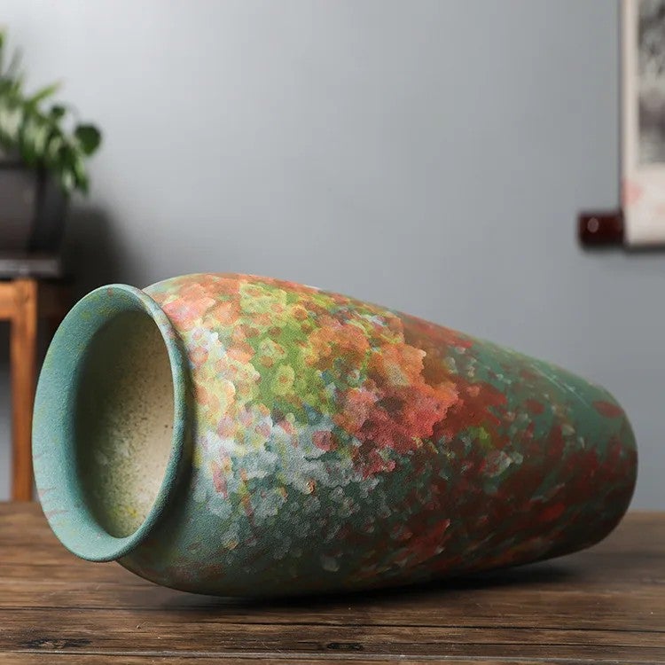 Y&D Ceramic Vase Set for Flowers - 3 Piece Decorative Table Vases - Kiln Change Glaze - Elegant Home Decor Vases - Image 4