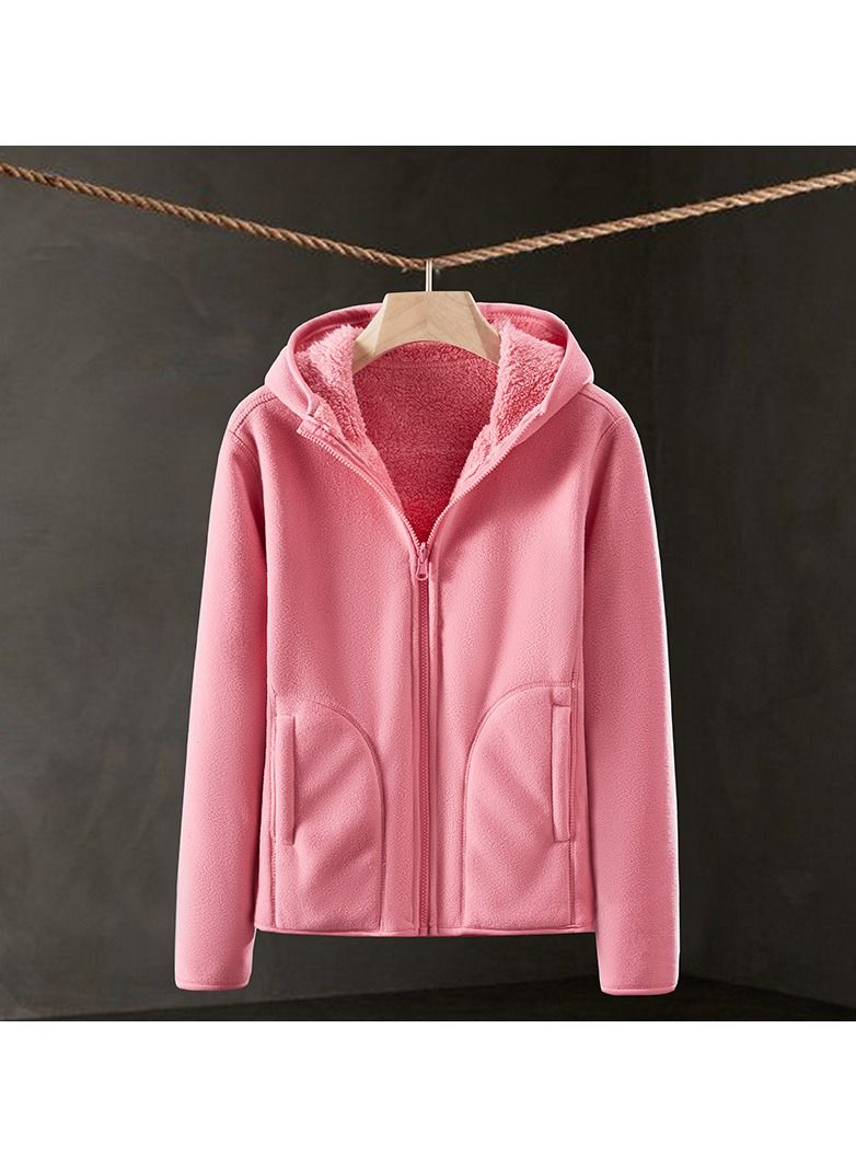 Loquat Comfortable Solid Color Outerwear That Can Be Worn On Both Sides 