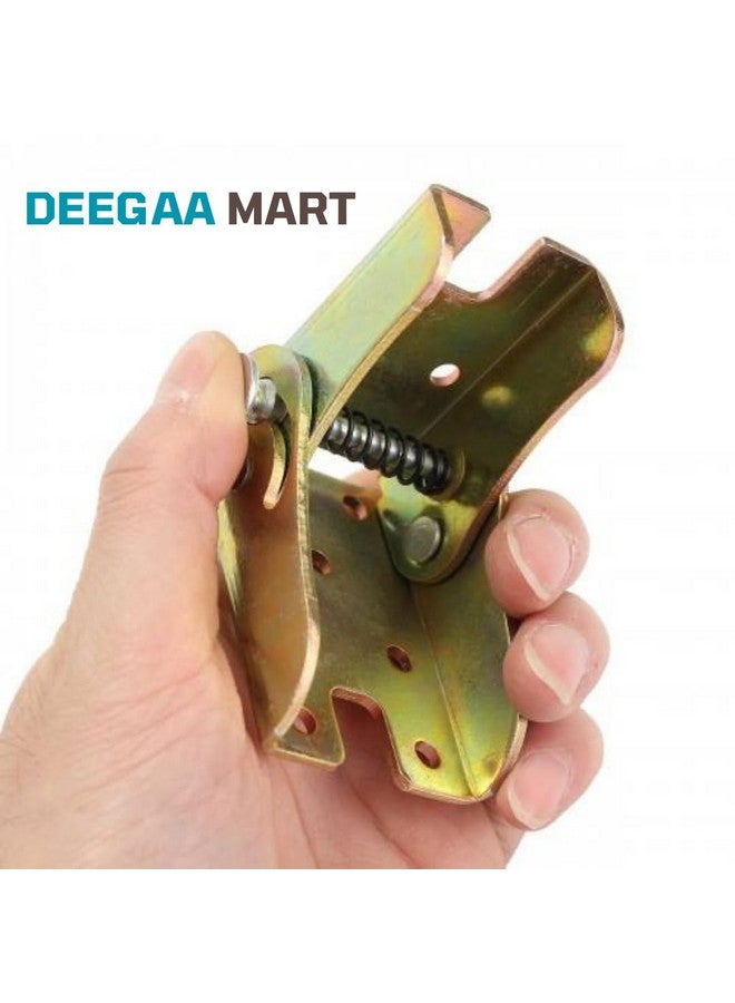 DEEGAA MART Self Locking Hinge Heavy Duty Leg Fittings Angle Braces Extension Support Bracket for Folding Table Legs, Worktables, Laundry, Garage, Boats, Beds, Furniture (2 Nos) - Image 4