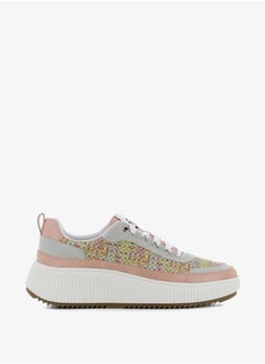 SJ Women's Textured Lace-Up Sneakers  - Image 1