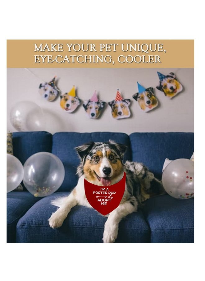 JXGZSO JXGZSO 1 Piece I'm A Foster/Shelter/Rescue Pup Adopt Me Dog Bandana Adopted Dog Bandana Adopt Me Rescue Dog Bandana (Foster pup)  - Image 5