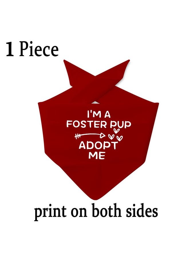 JXGZSO JXGZSO 1 Piece I'm A Foster/Shelter/Rescue Pup Adopt Me Dog Bandana Adopted Dog Bandana Adopt Me Rescue Dog Bandana (Foster pup)  - Image 2