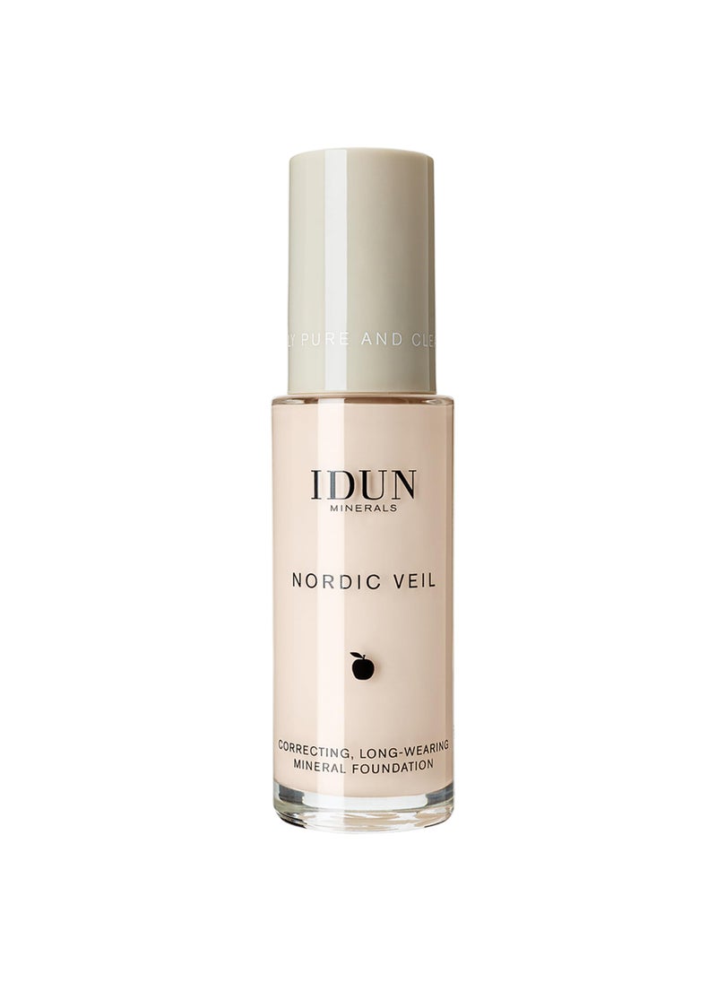 IDUN MINERALS IDUN Minerals Nordic Veil Foundation - Full and Poreless Coverage, Long Lasting, Soft Matte Finish - Purified and Safe for Sensitive Skin - 301 Jorunn - Extra Light Neutral - 0.88 oz 