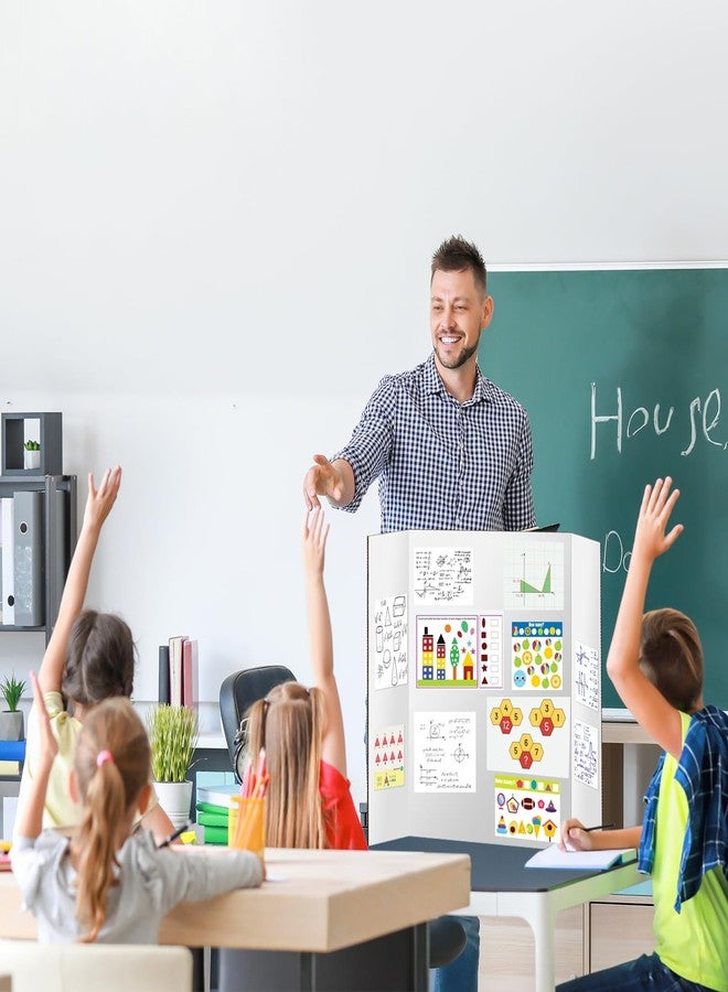 IKAYAS لوحتان ثلاثيتان الطي، من إيكاياس، مقاس 24 × 36 بوصة، لوحتان أبيضتان مزدوجتا الجوانب ثلاثيتان الطي، لوحات عرض للمعارض العلمية، لوح فوم للتركيب، الفنون، العرض، المشاريع، لوازم الفصل الدراسي - Image 4