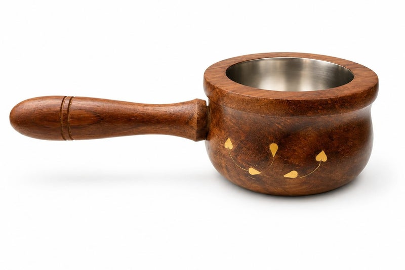Radin Bakhoor Burner Beautiful Design Wooden Hand Crafted Incense Burner with Handle - Image 1