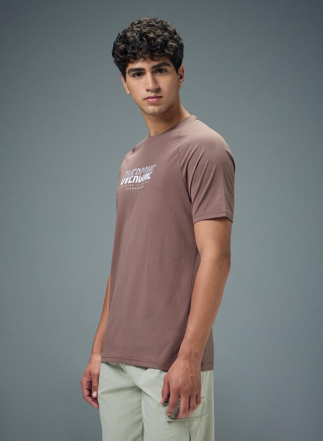 Technosport Men Typography Print Slim Fit T-Shirt - Image 2