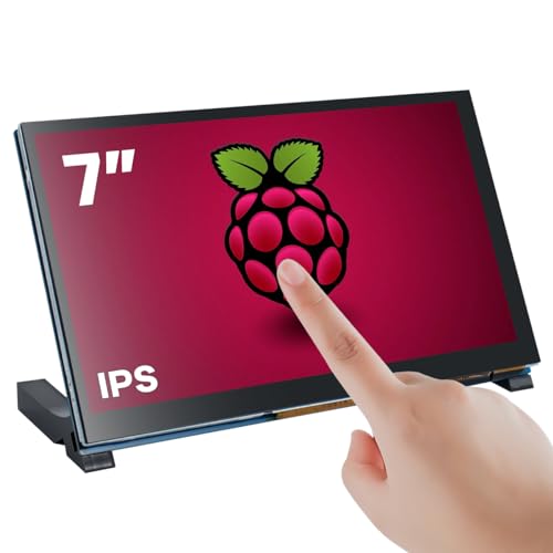 Hosyond 7 Inch Touchscreen IPS DSI Display Compatible with Raspberry Pi 5/4/3, 800x480 Pixel Capacitive Screen MIPI Driver-Free Interface - Image 1