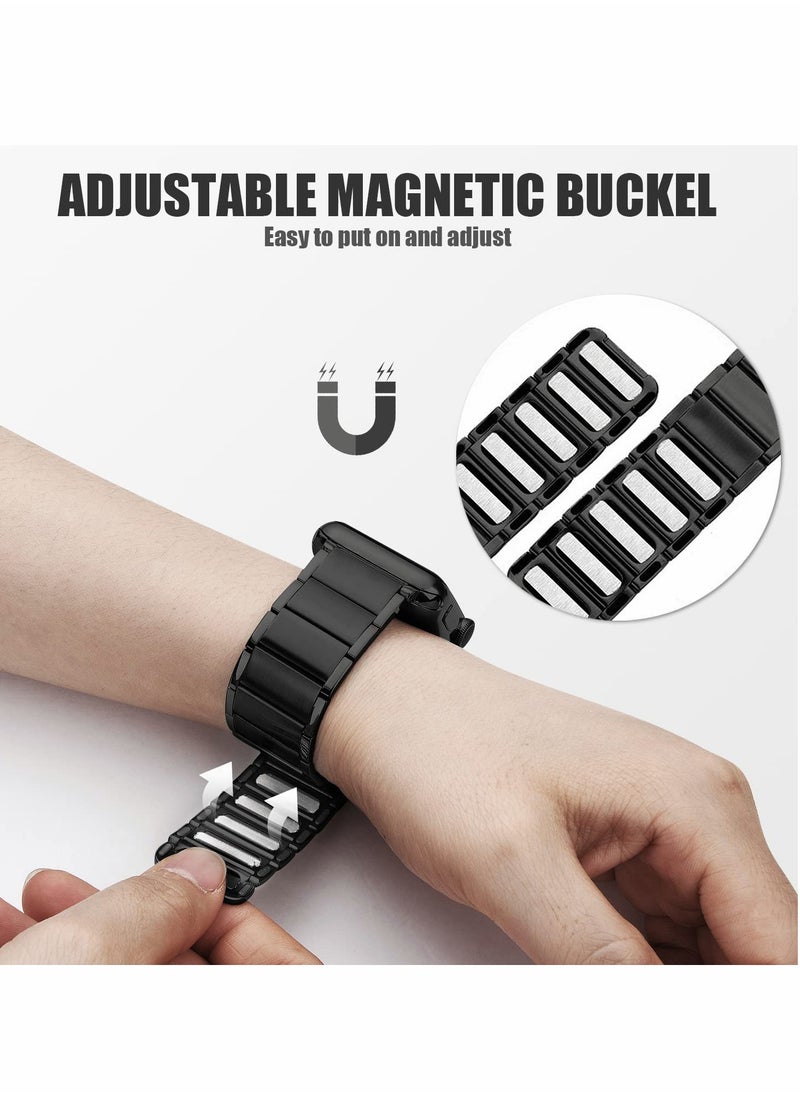 Generic - Magnetic Metal Replacement Bands for Apple Watch 45mm 44mm Compatible Straps - Image 1