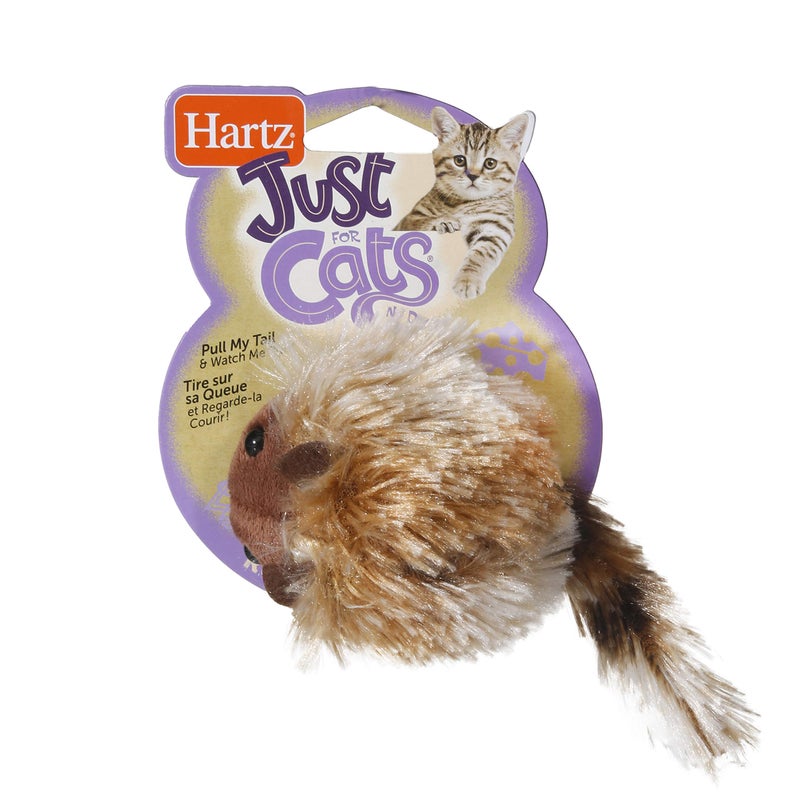 Hartz Just For Cats Running Rodent Vibrating Plush Mouse Cat Toy - Image 2