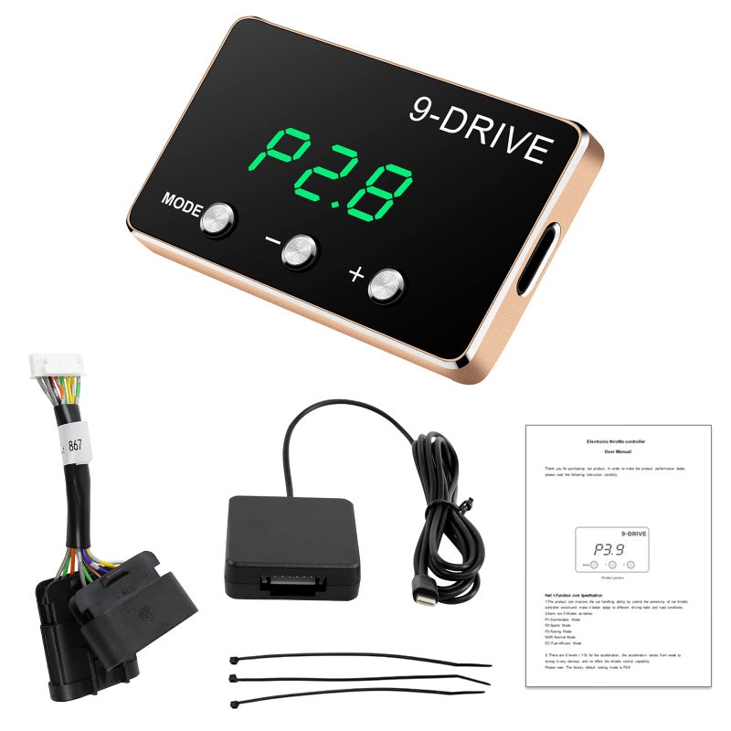9Drive Throttle Response Controller Compatible with BMW 2002 HYUNDAI Genesis 2009Genesis Sedan 2010Genesis Equus20092016Genesis Coupe20092014for LAND ROVER Range RoverL32220022012875