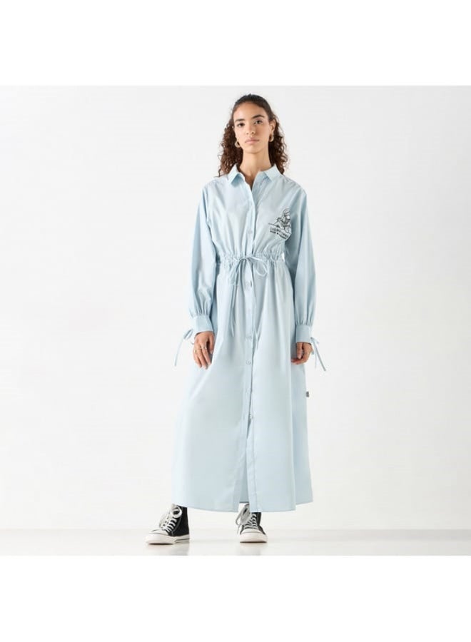 SP Characters Looney Tunes Shirt Dress with Long Sleeves and Drawstring Tie-Ups  - Image 3