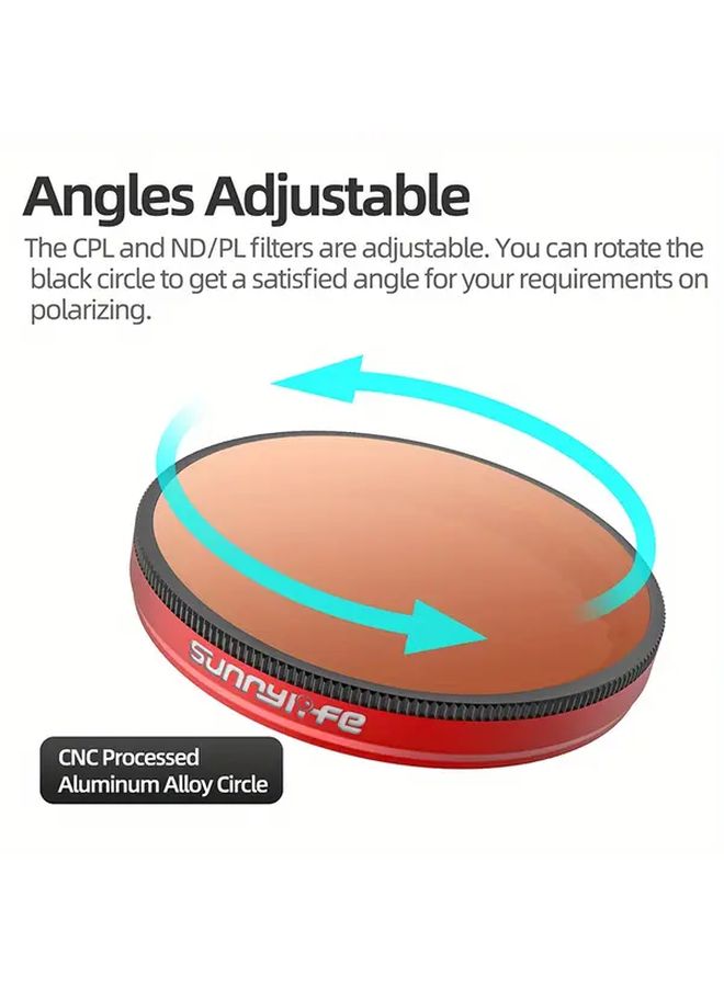 Optical Glass Lens Filter ND64 for Action Cameras UV CPL Polarizer Accessories - Image 5