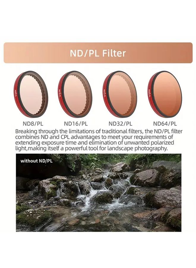Optical Glass Lens Filter ND64 for Action Cameras UV CPL Polarizer Accessories - Image 2