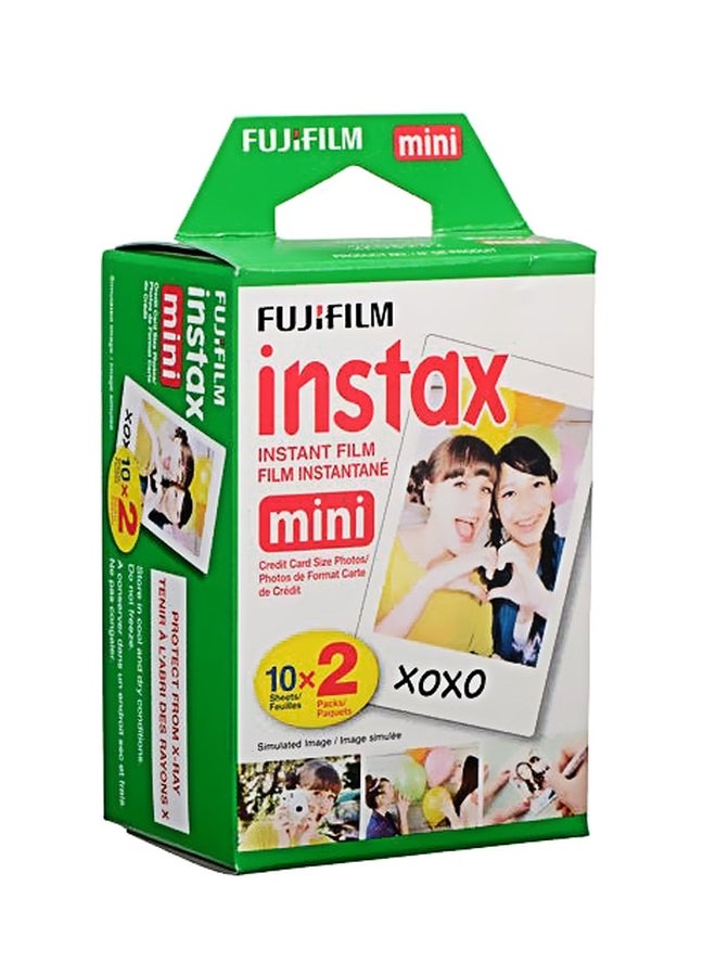 Pack Of 10 Instax Mini Instant Film White