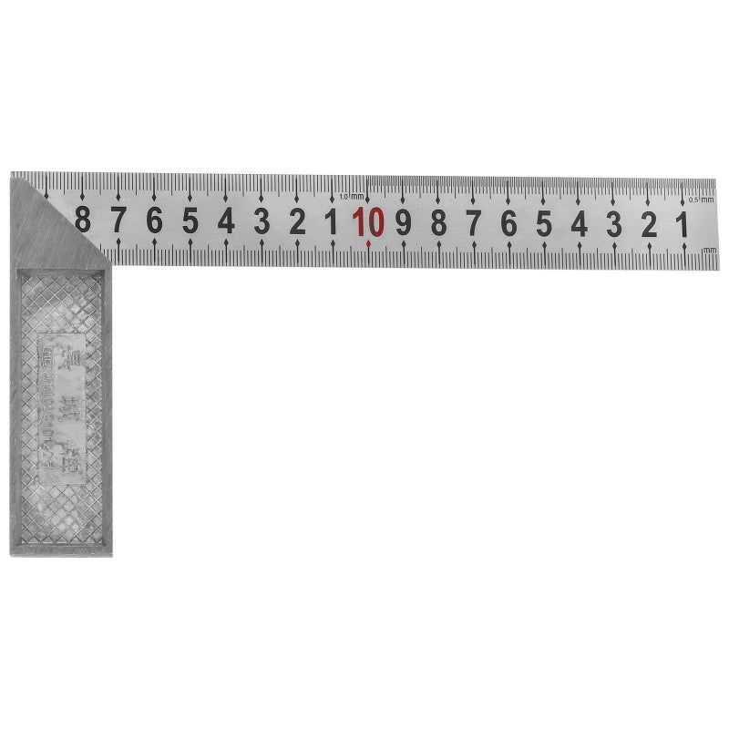 High Precision 200mm Stainless Steel Carpenter Right Angle Ruler 90 Degree Measuring Square - Image 2