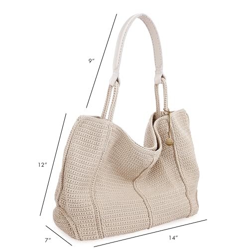 The Sak Los Feliz Large Tote Bag - Hand Crochet Handbag With Stylish Design For Everyday - Roomy, Durable, Lined Purse With Shoulder Bag Strap, Zipper Pocket for Tavel, Beach Bag - Image 2