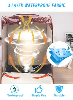 BIG MAX Portable Sauna Tent Kit with 2L Steamer (Steam Detox) - Foldable Design, Quick Setup, Home Spa for Women & Fitness  - Image 4