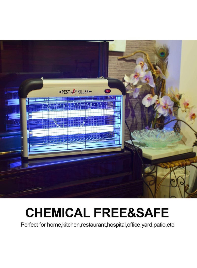 ايتي لايف صاعق كهربائي / تحكم في طارد الآفات - أقوى مصباح داخلي للأشعة فوق البنفسجية يطير الحشرات القاتل للبعوض والذباب القاتل الطارد الفخاخ مزيل الماسك إغراء الزاب يقتل البعوض (أبيض) - Image 4