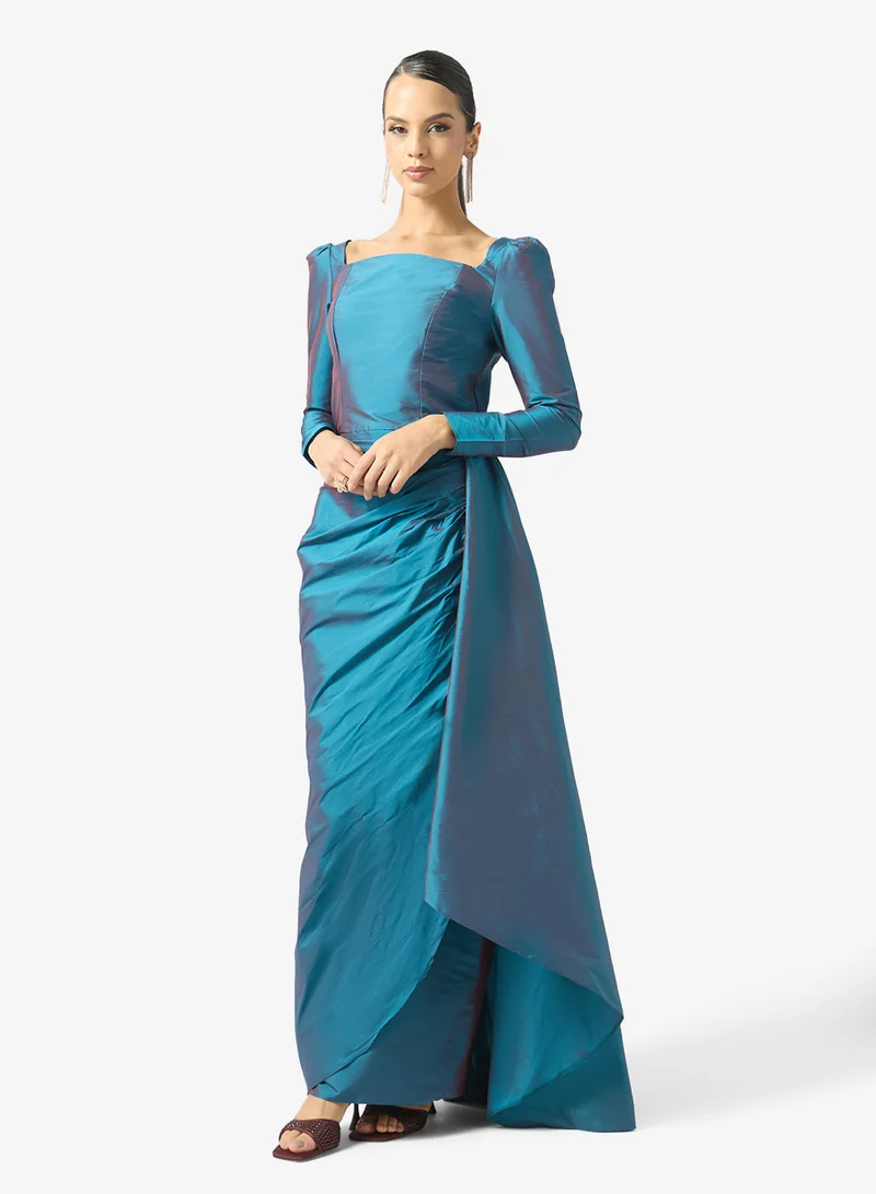 Ball Gown With Waist Trail