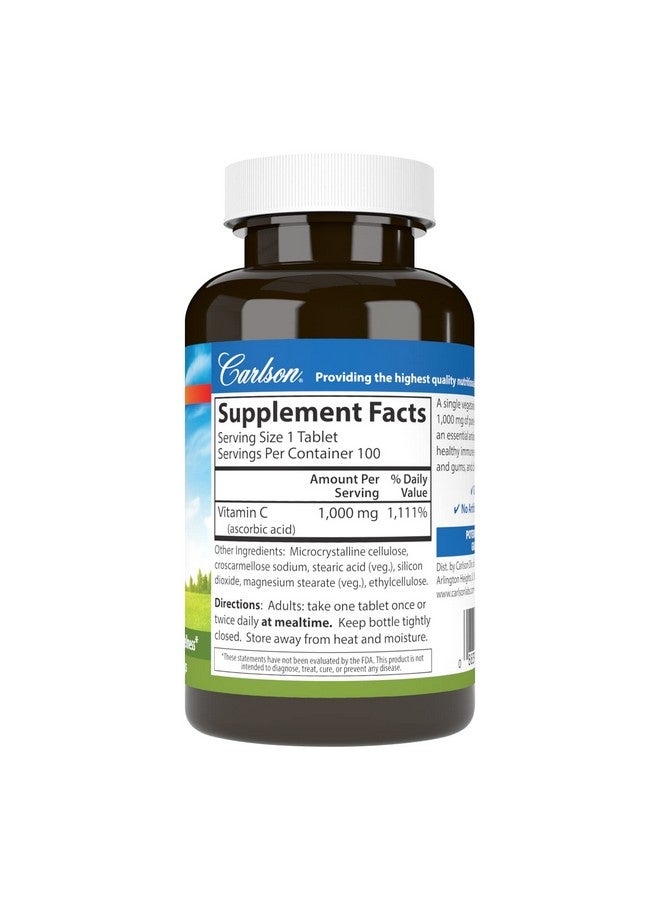 Carlson - Vitamin C 1,000 mg, 100 Count - Image 2