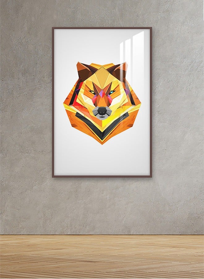 Marktna Decorative Wall Art Painting 120X80Cm With Animals Design Gold Frame And A Transparent Acrylic Layer 0.5Kg - Image 1