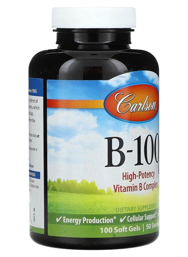 Carlson Vitamin B-100 100 Soft Gels - Image 2