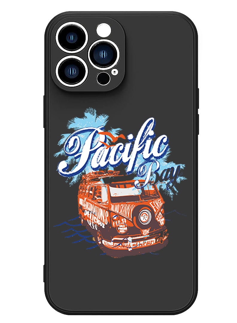 Theodor Protective Slim Fit Case Liquid Silicone Cover with Full Body Protection Anti-Scratch Shockproof Case For iPhone 12 Pro Max Black  - Pacific Bay copy - Image 1