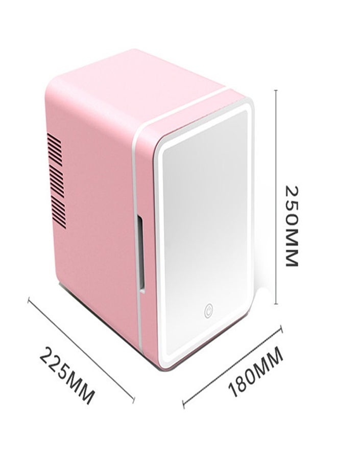 RATSAW Mini Cosmetic Makeup Refrigerator With LED Light Mirror Pink  - Image 4