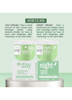 VOLAMENA WITH DEVICE Volamena Hydration Day & Night Creams Combo (40+40 ml) pack of 2  - Image 4