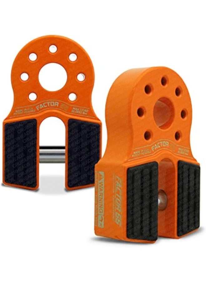 Factor 55 FlatLink Loaded Shackle Mount - 16,000 Lbs - Orange - Image 1