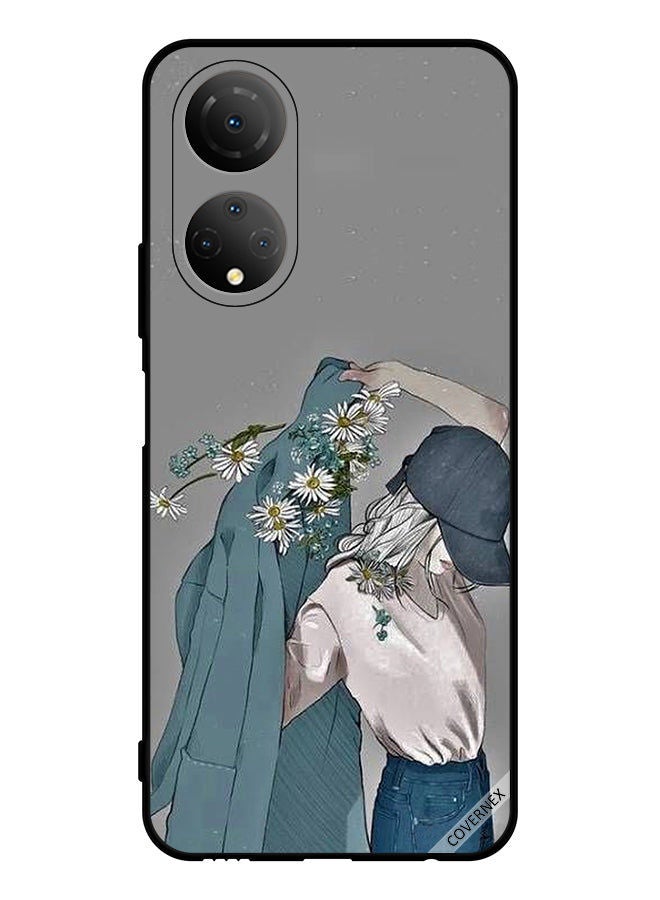 Covernex Protective Case Cover For Honor X7 Cap Girl Wearing Floral Coat - Image 1