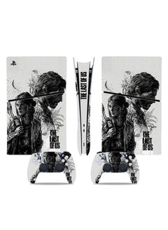 IINE Sony PS5 Slim Console Controller Skins Set, Skin Wrap Decal Sticker PS5 Slim Digital Edition Console, Protective Film Sticker for PS5 Slim (The Last Of Us), PS5 Slim Digital Edition Console Sticker  - Image 1
