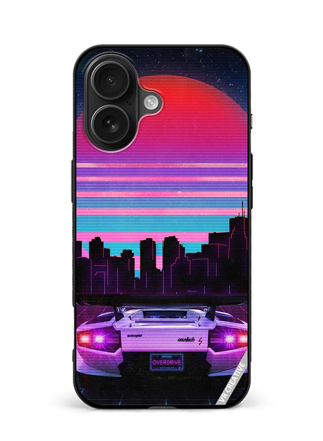 VR CREATIVE Protective Case Cover For Apple iPhone 16 Lambo Design Multicolour
