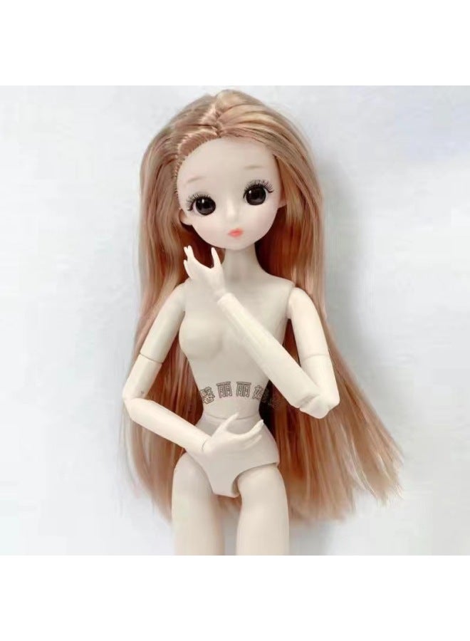 30cm Dreams Lili Lele Barba Doll Naked Baby Body 26 Joint Toy Princess Single Doll-Color:2-Height:Doll Head + Body  - Image 3