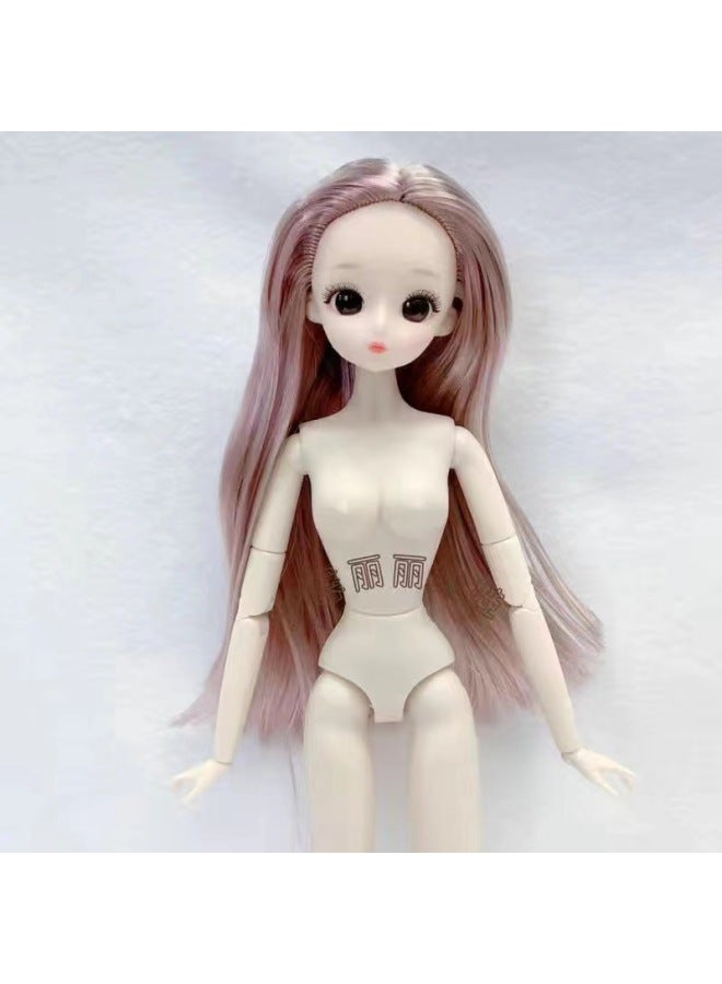 30cm Dreams Lili Lele Barba Doll Naked Baby Body 26 Joint Toy Princess Single Doll-Color:2-Height:Doll Head + Body  - Image 2