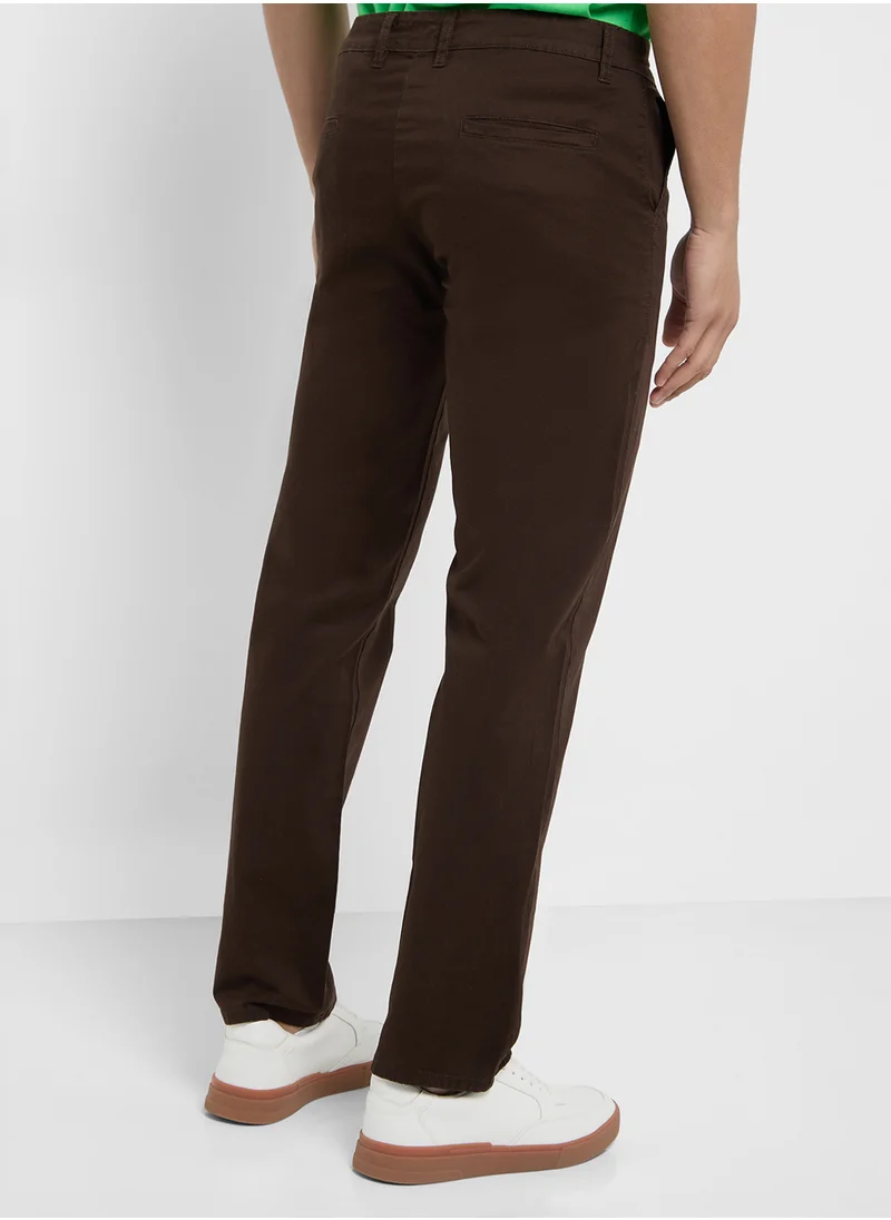 Robert Wood Straight Fit Chino Pants