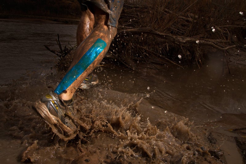 StrengthTape Kinesiology Tape - 16.4' (5m) Roll of 10" Precut Strips - Beige - Image 5